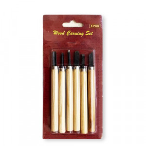 Carving Knives With Wooden Handle 6 Pcs