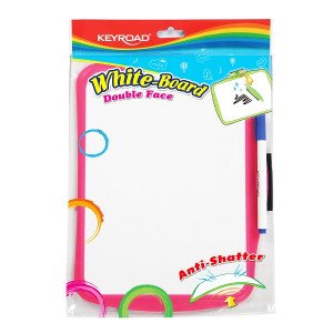   White Writing Board For Kids With Two Sides KEYROAD 28x20 cm With Pen
