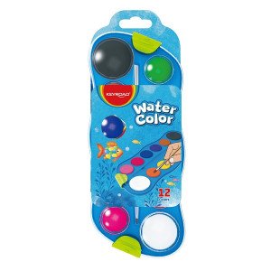 Water Color Tablets KEYROAD 12 Colors with Brush