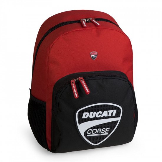 شنطة ظهر مدرسية Ducati احمر واسود بسكيت