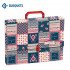 File Bag With Lock BUSQUETS Flower Decorations Flameco A4 File Bag With Lock BUSQUETS Flower Decorations Flameco A4