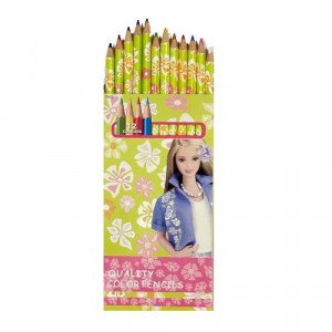 Wooden Color Box 12 Colors Barbie