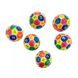 Small Sponge Ball for Children 7.6 cm Colored Numbers