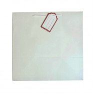 كيس هدايا ورق 35x35x24سم مع كرت ابيض