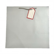 كيس هدايا ورق 35x35x24سم مع كرت فضي