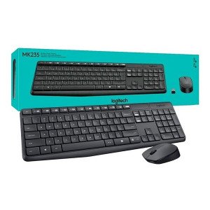 Wireless Keyboard And Mouse Combo Set LOGIOTECH MK270 Black