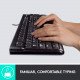 لوحة مفاتيح كيبورد سلكية لوجتيك K120 اسود لوحة مفاتيح كيبورد سلكية لوجتيك K120 اسود