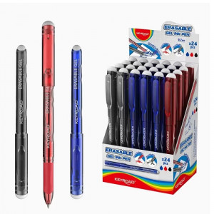 Erasable Gel Pen With Eraser KEYROAD Several Colors