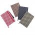 دفتر مذكرة 21x14 سم بحبل مسطر جلد معينات عدة الوان