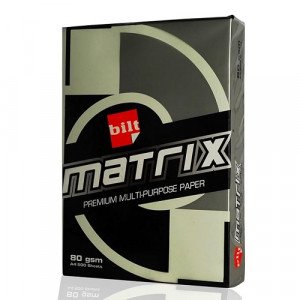 A4 Light Green Copy Paper Bilt Matrix 500 Sheets, 80 Grams