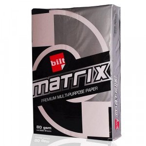 A4 Pink Copy Paper Bilt Matrix 500 Sheets, 80 Grams
