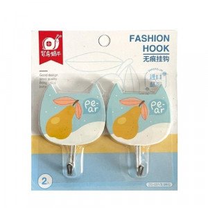 Adhesive Wall Hanger Plastic Pears Two Pieces