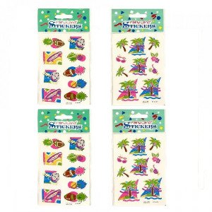 Ball and Palm Stickers 4 Pieces