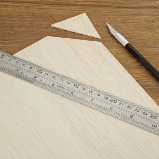 لوح خشب مستطيل 15×22 سم نحيف فاتح A5