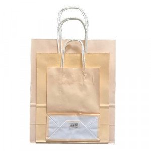 Apricot Paper Gift Bag, Several Sizes