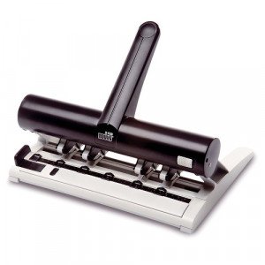 Large Paper Punch, 4 Moving Holes, 30 Sheets Novus