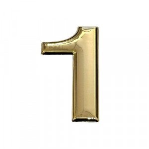 Gold Number Stickers, Size 10 cm, Number 1