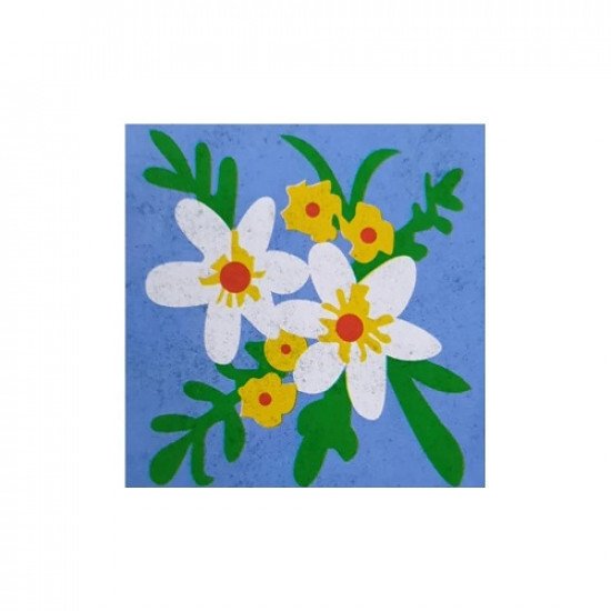 كنفه فاخرة ومطورة جودة عالية 38×38 سم دنيا لون ازرق