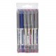 طقم اقلام حبر يوني بول 0.7 ملم الوان اساسية