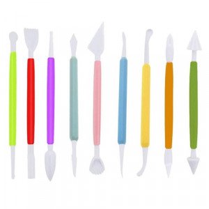 9 Piece Dough and Cake Shaping Tool Set