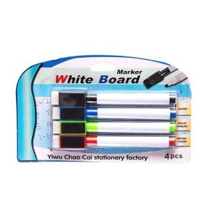 Whiteboard Marker Round Tip 4 Colors