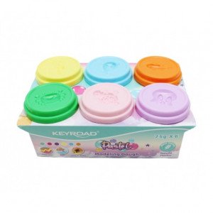 Modeling Bledo Clay 6 Colors 450 Grams KEYROAD Pastel