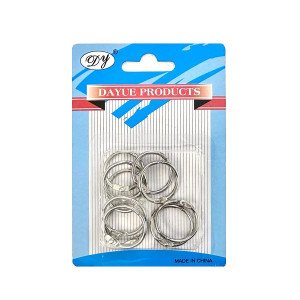 Round Iron Rings 10 Pieces, 19 mm