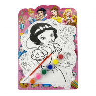 اوراق تلوين اميرات ديزني مع ادوات تلوين