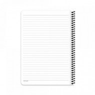 دفتر سلك كاسكن مسطر 100 ورقة A4 دوائر مخرمة عدة الوان