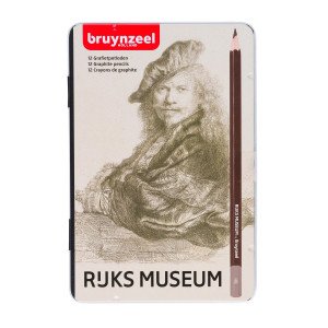 Graphite Pencil Set BruynzeeL 12 Pieces Rijks Museum