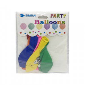 Party Balloons 6 Pcs Face Colored