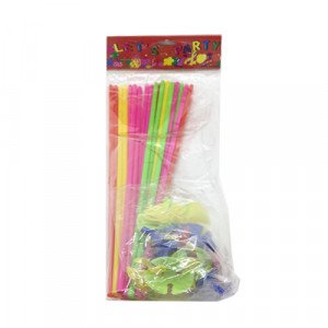 Stick with Clips Balloons 20 Pcs Assorted Color
