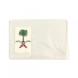 Personal ID Cover Nylon Transparent Kingdom Logo 9 x 6 cm