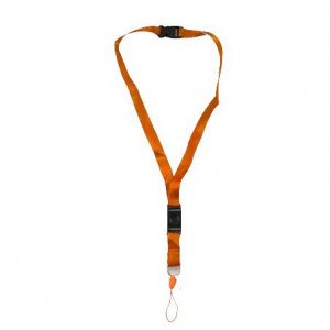 Card Holder Rope And Mobile Shiny Orange Iron Ring With Rope 