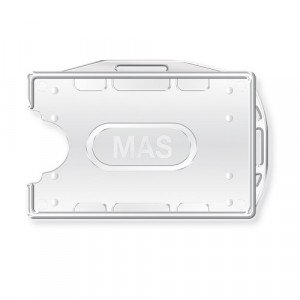  Card Holder Double Side MAS Transparent 25 Pieces