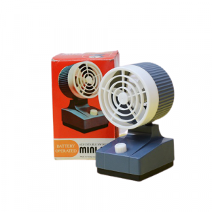Small Plastic Fan With a Base Battery Operated