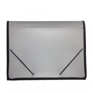  Documents Cover with Side Rubber SIMBA 12 Pockets Gray 
