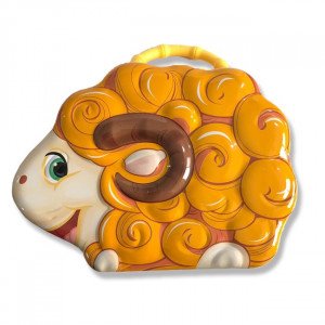 Iron Box with Lock and Handle for Children, Sheep Shape