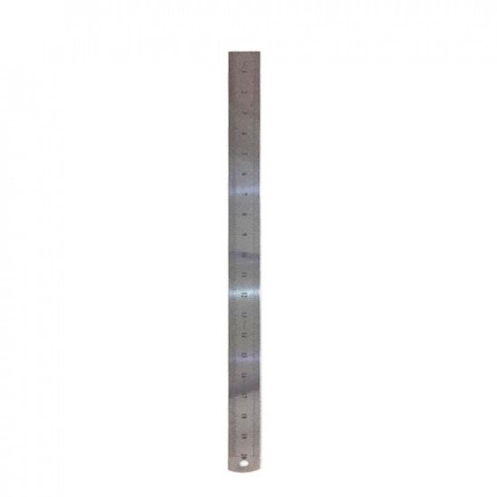 مسطرة 50 سم استيل وجهين سم \انش