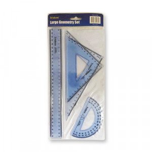   Set Squares Protractor Ruler Trident    