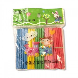 Colored wood chopsticks 8 cm