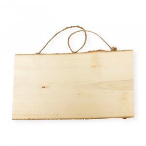 A Piece of Wood Trunk of A Rectangular Tree 25*14 cm Simba With Rope