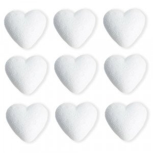 Foam Heart 40 mm 9 Pcs