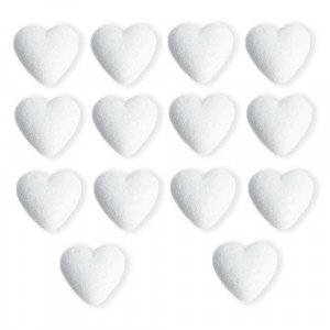 Foam Heart 45 mm 14 Pcs