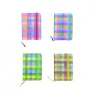 دفتر مذكرة 14x9 سم بحبل مسطر كاروهات اشكال