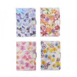 Memo Notebook 19x12 Cm With Magnetic Lock Lined Roses Shapes