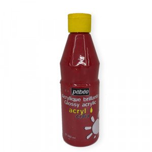 Glossy Acrylic Brillante Colors PEBEO Primary Red 500 ml