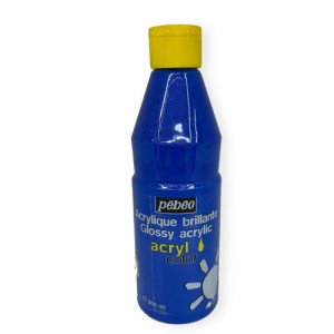 Glossy Acrylic Brillante Colors PEBEO Primary Blue 500 ml