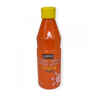 Glossy Acrylic Brillante Colors PEBEO Orange 500 ml