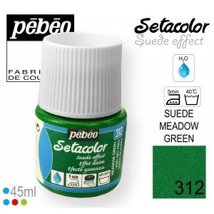 Seta Colors Suede Effect Green 312 PEBEO 45 ml